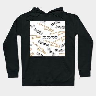 trombones and notes Hoodie